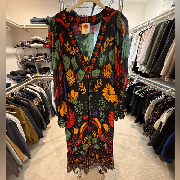 Rare FARM Rio Georgette Maxi Dress. Size S. - Picture 4 of 8